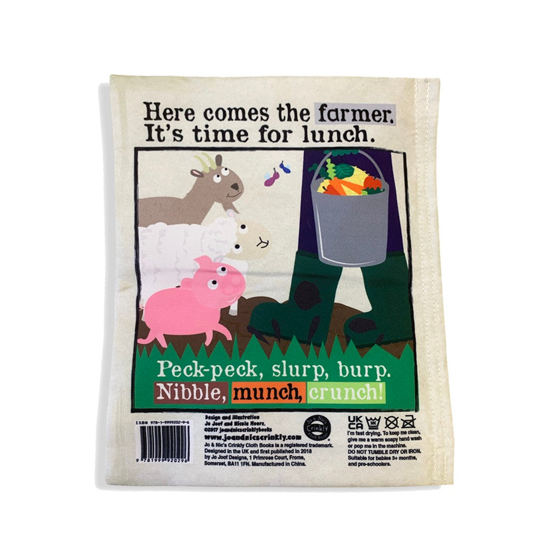 Jo and Nics Crinkly Cloth Book Farm Animals