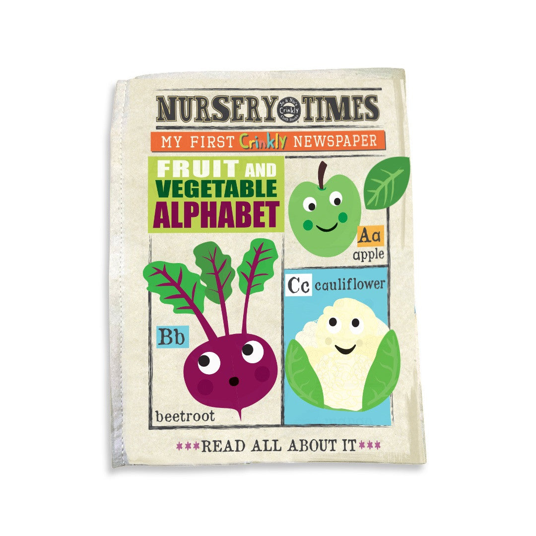 Jo and Nics Crinkly Cloth Book Fruit and Vege A-Z
