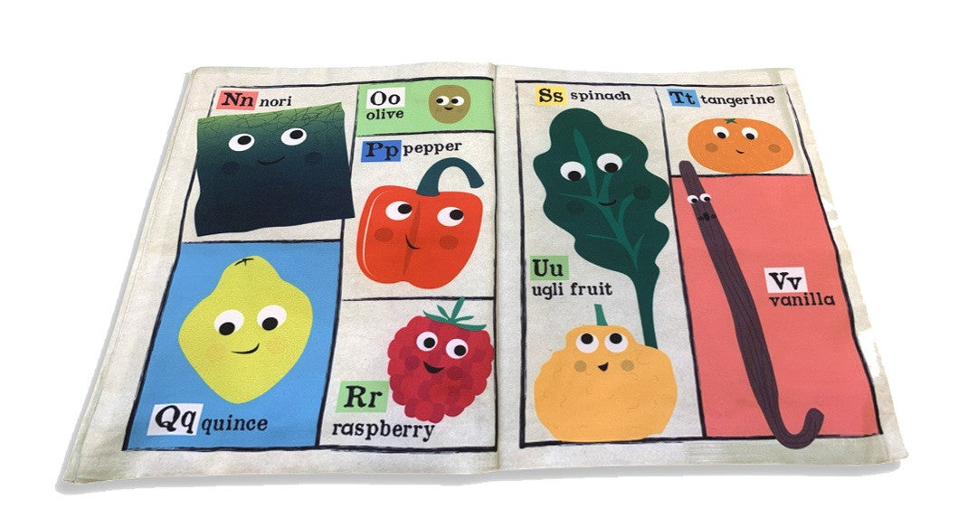 Jo and Nics Crinkly Cloth Book Fruit and Vege A-Z