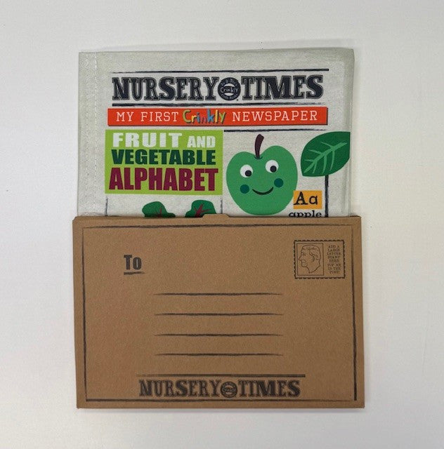 Jo and Nics Crinkly Cloth Book Fruit and Vege A-Z
