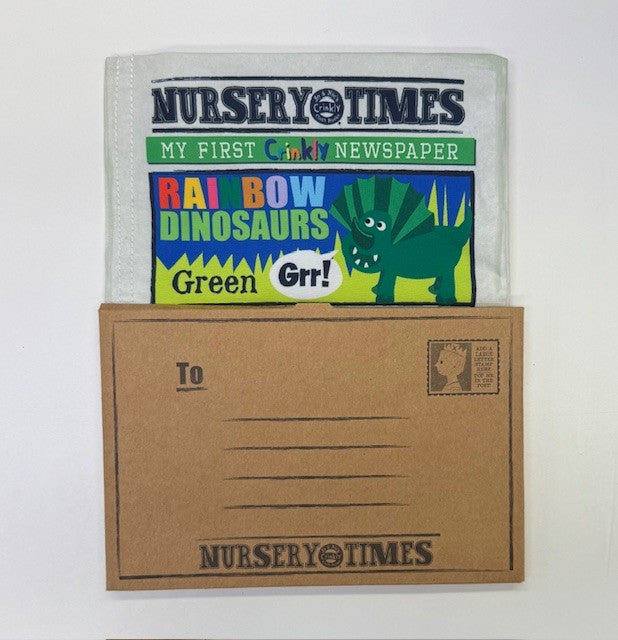 Jo and Nics Crinkly Cloth Book Rainbow Dinosaurs