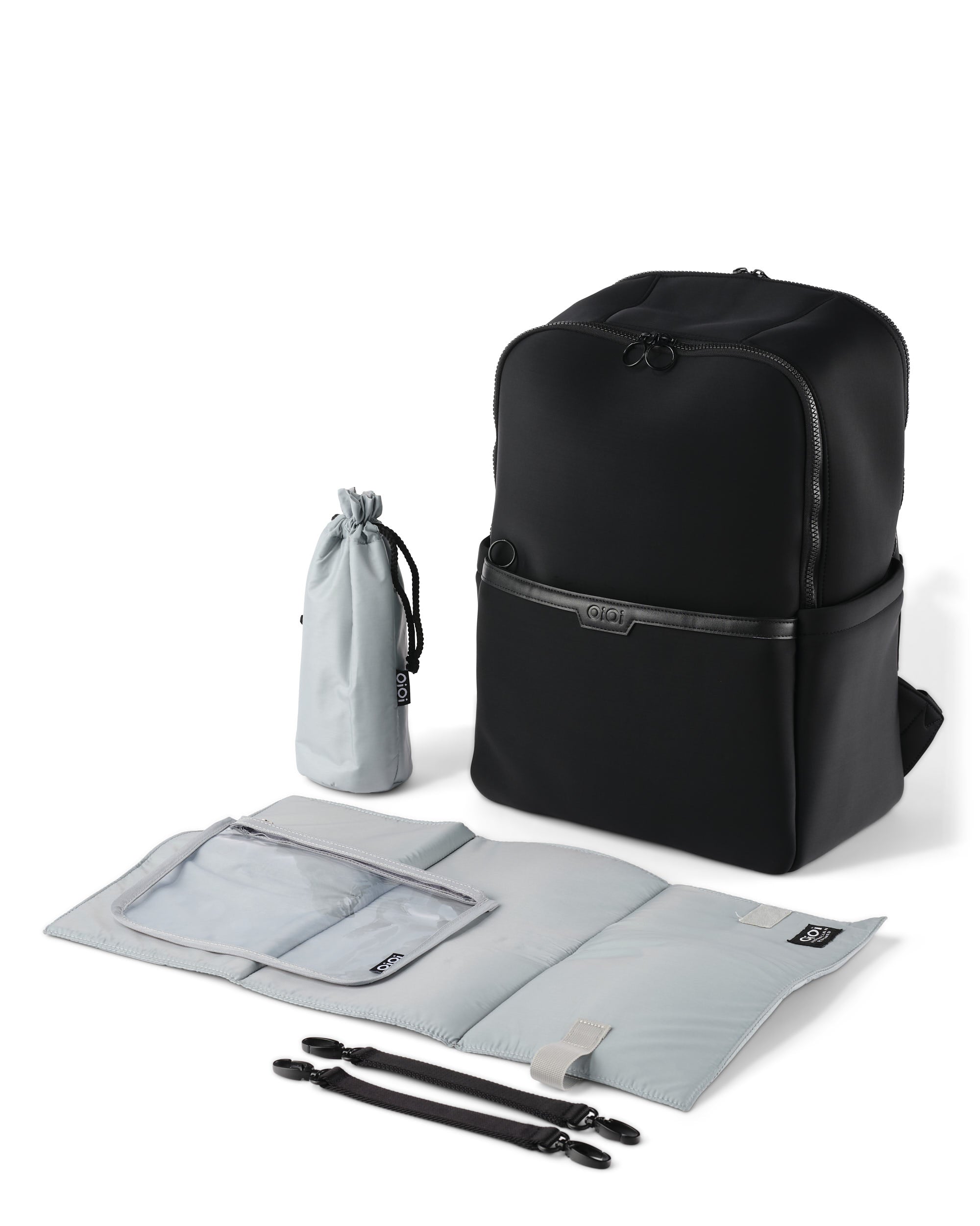 Oioi Multitasker Nappy Backpack Black Neoprene