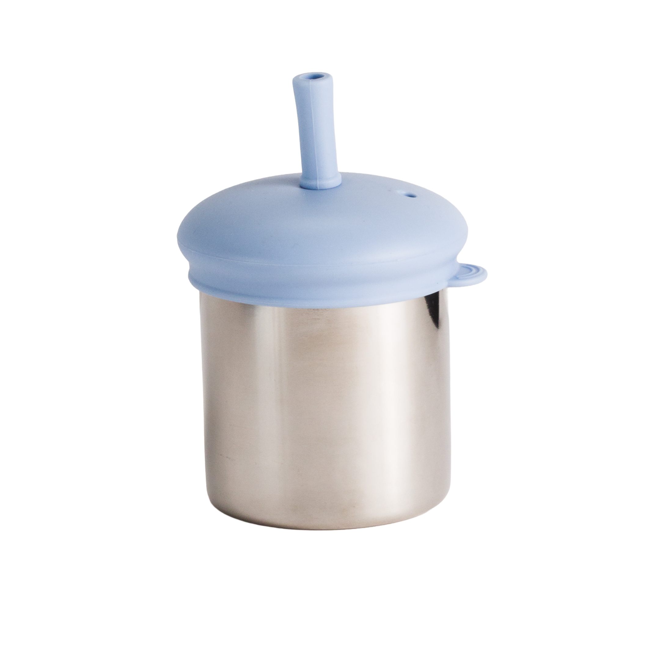 Nestling Stainless Insulated Sip and Straw Cup Dusty Blue