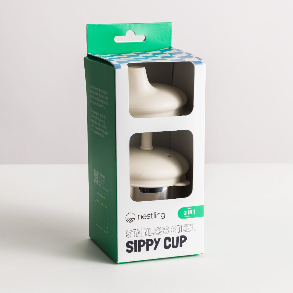 Nestling Stainless Insulated Sip and Straw Cup Oat