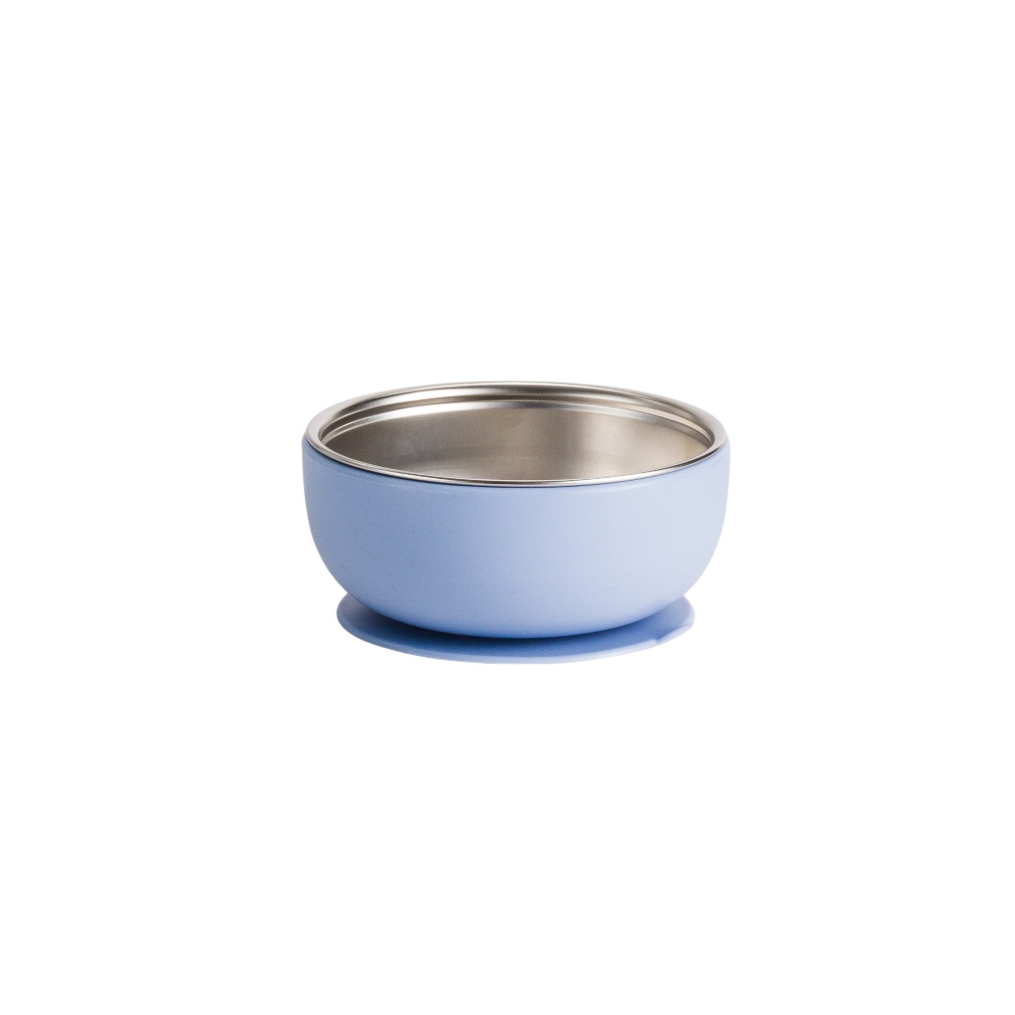 Nestling Stainless Steel Suction Bowl Dusty Blue