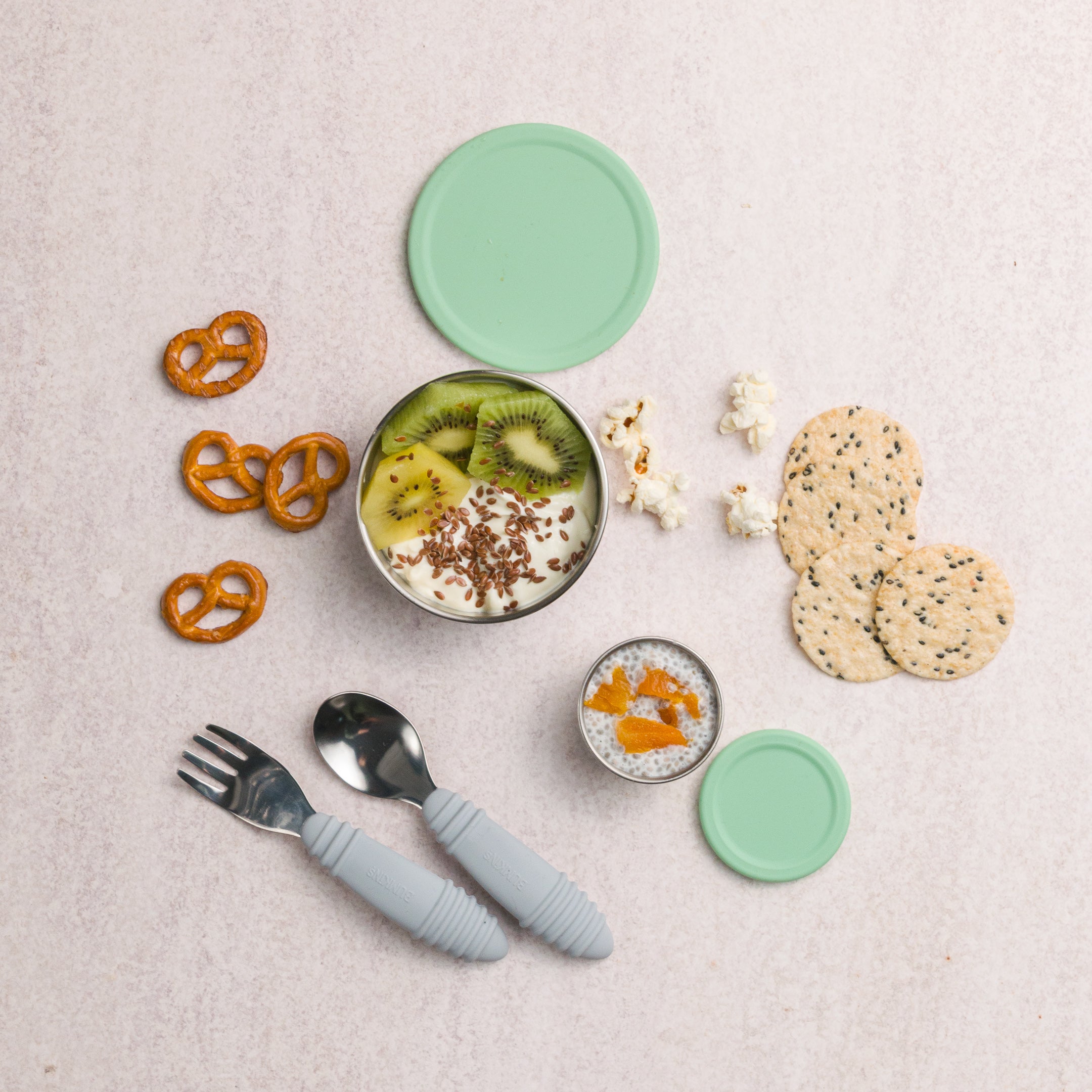 Nestling Stainless Steel Lunchbox Dipper Set