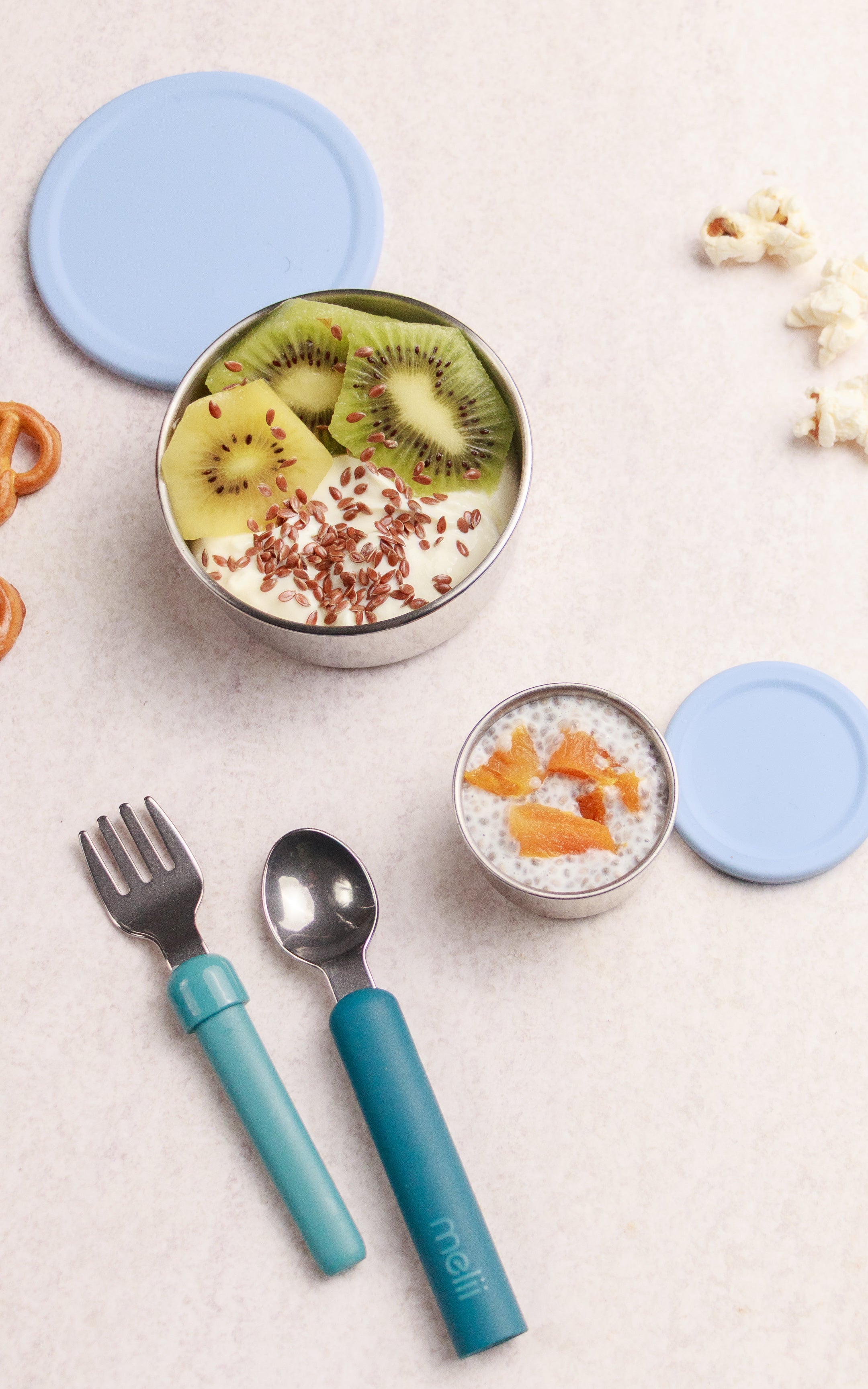 Nestling Stainless Steel Lunchbox Dipper Set