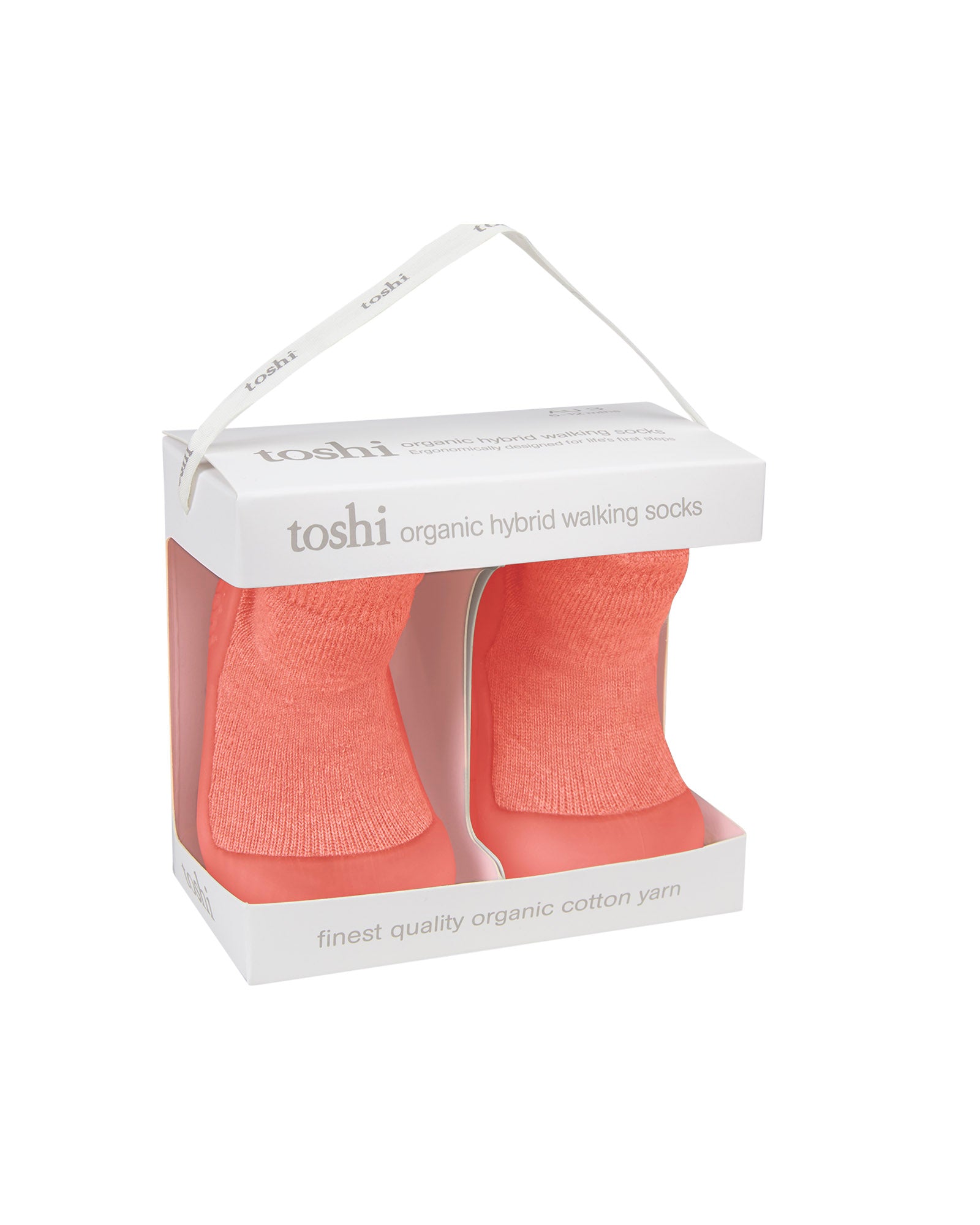 Toshi Organic Hybrid Walking Socks - Paprika