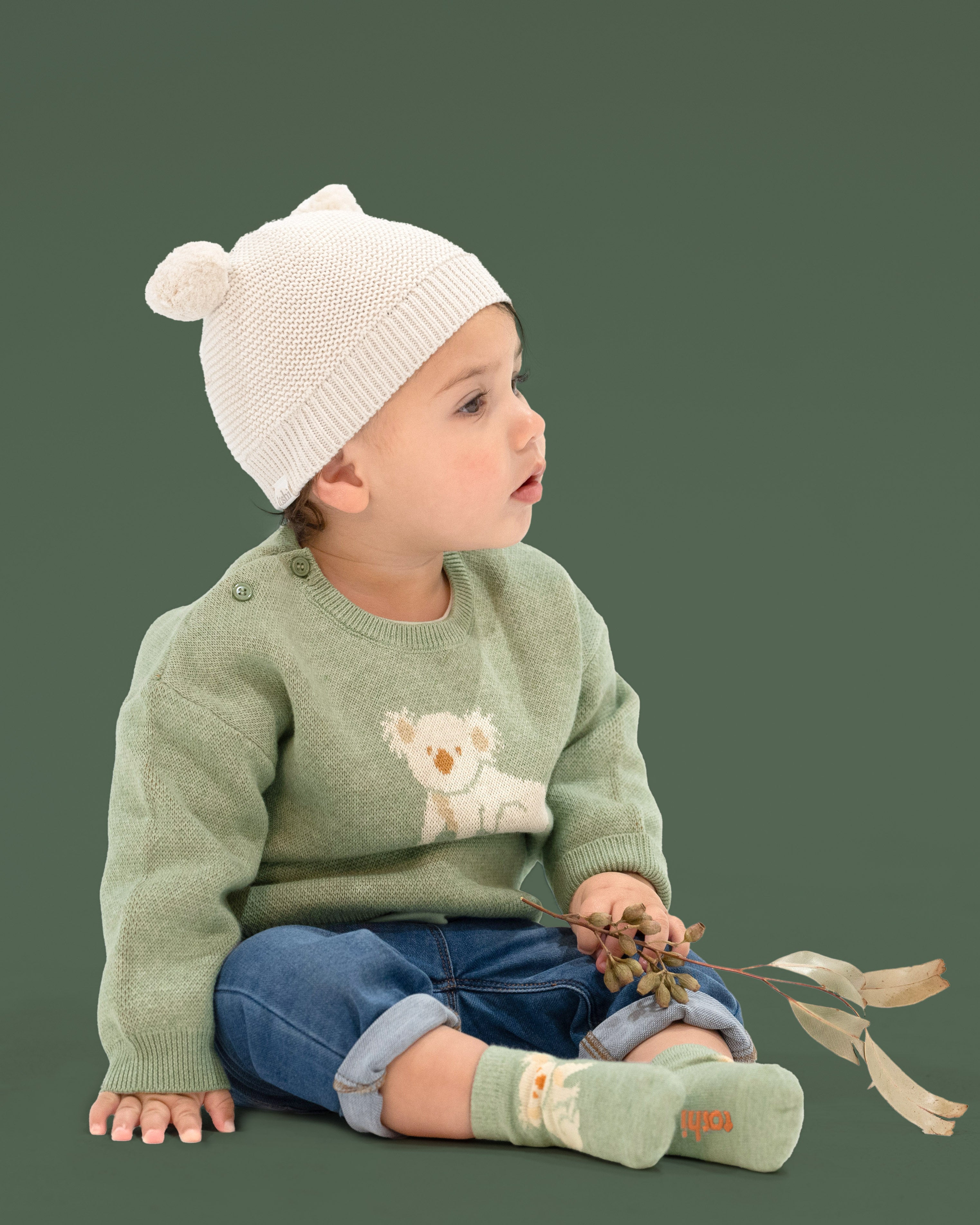 Toshi Organic Snowy Beanie - Cream