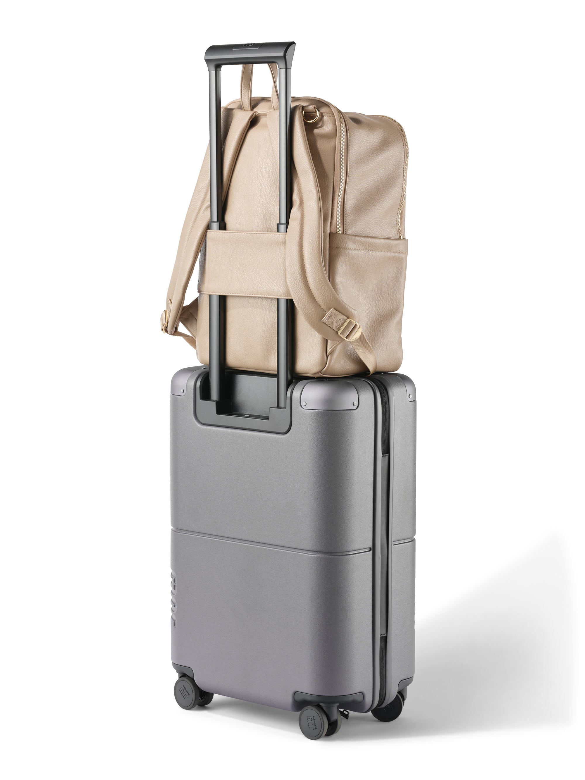 Oioi Multitasker Nappy Backpack Oat Vegan Leather