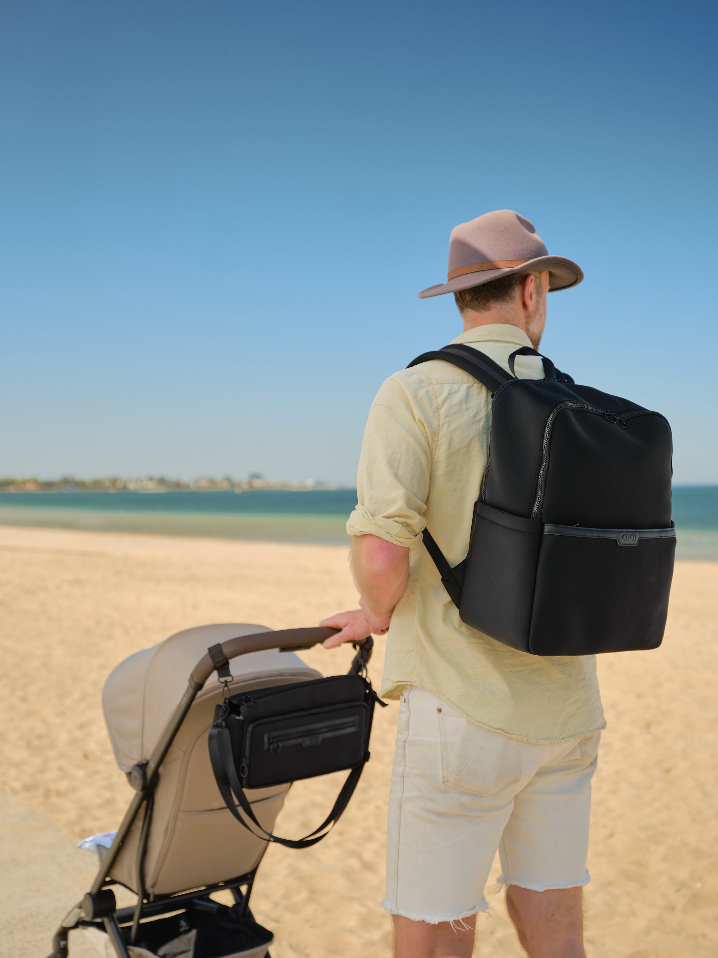 Oioi Multitasker Nappy Backpack Black Neoprene