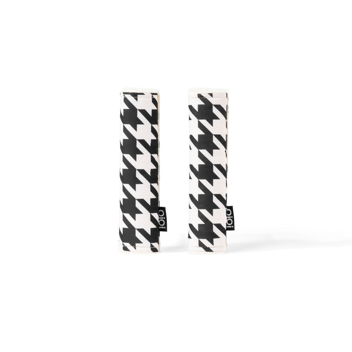 Oioi Reversible Pram Harness Cover Set - Houndstooth/Faux Fur