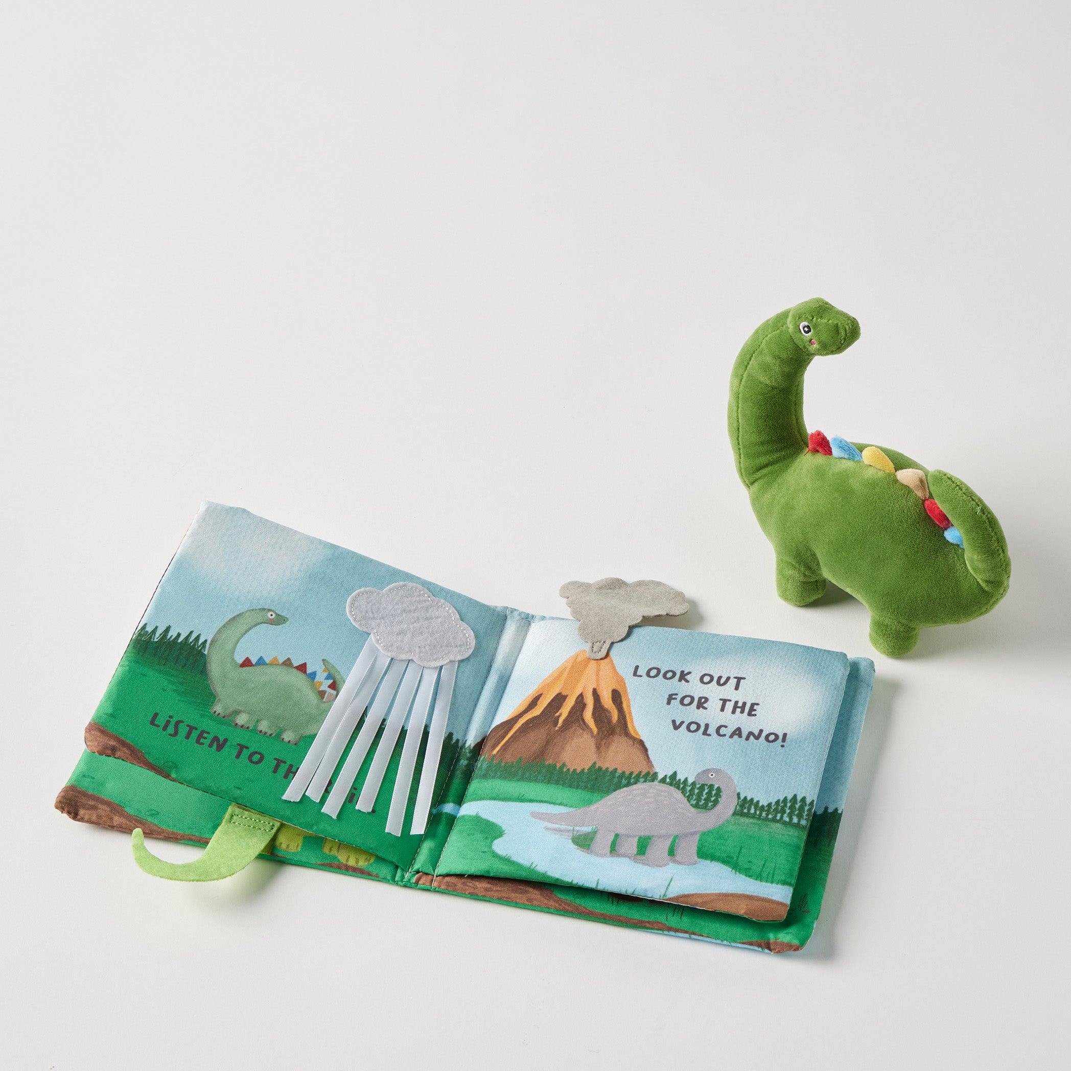 Jiggle & Giggle Dinosaurs Activity Fabric Book & Toy Set