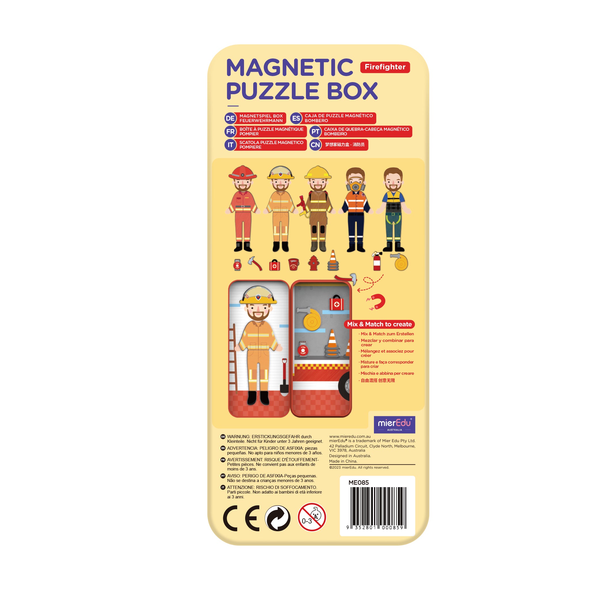 mierEdu Travel Magnetic Box Firefighter