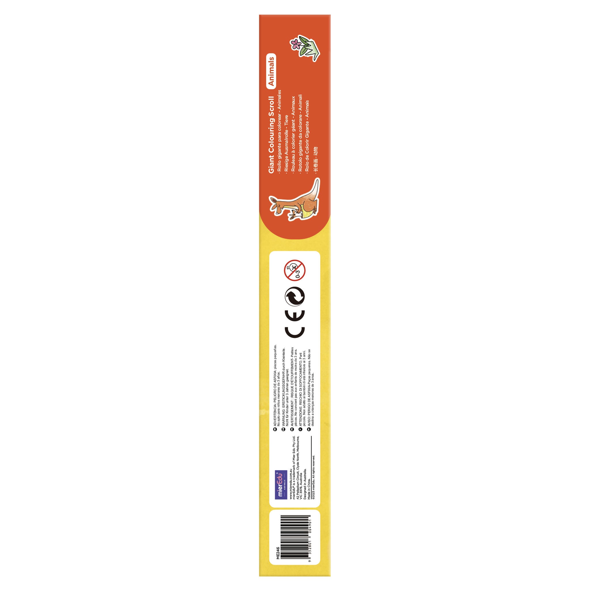 mierEdu Giant Colouring Scroll Animals