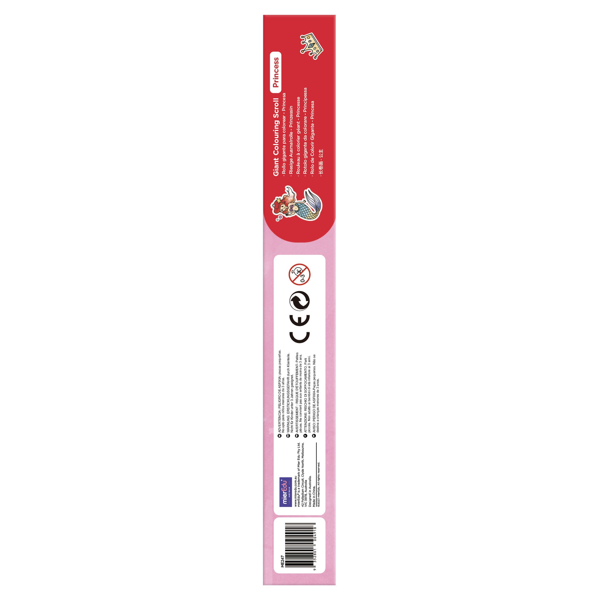 mierEdu Giant Colouring Scroll Princess