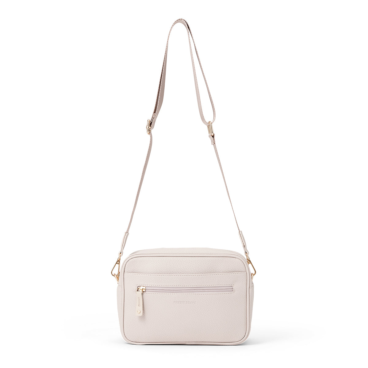 Pretty Brave Harper Cross Body Bag Stone Pebbled