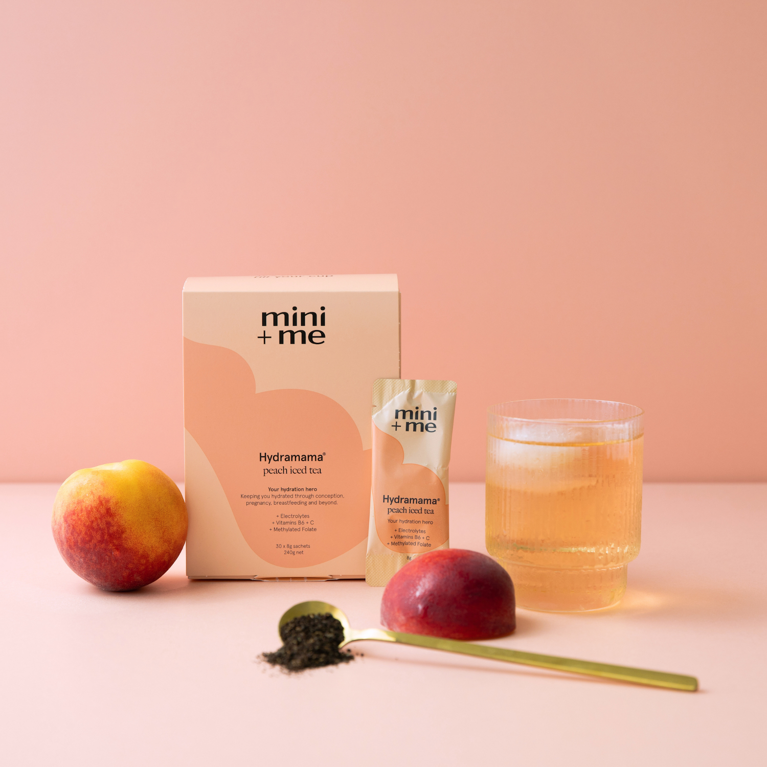 Hydramama Mini and Me Hydration Powder Peach Iced Tea