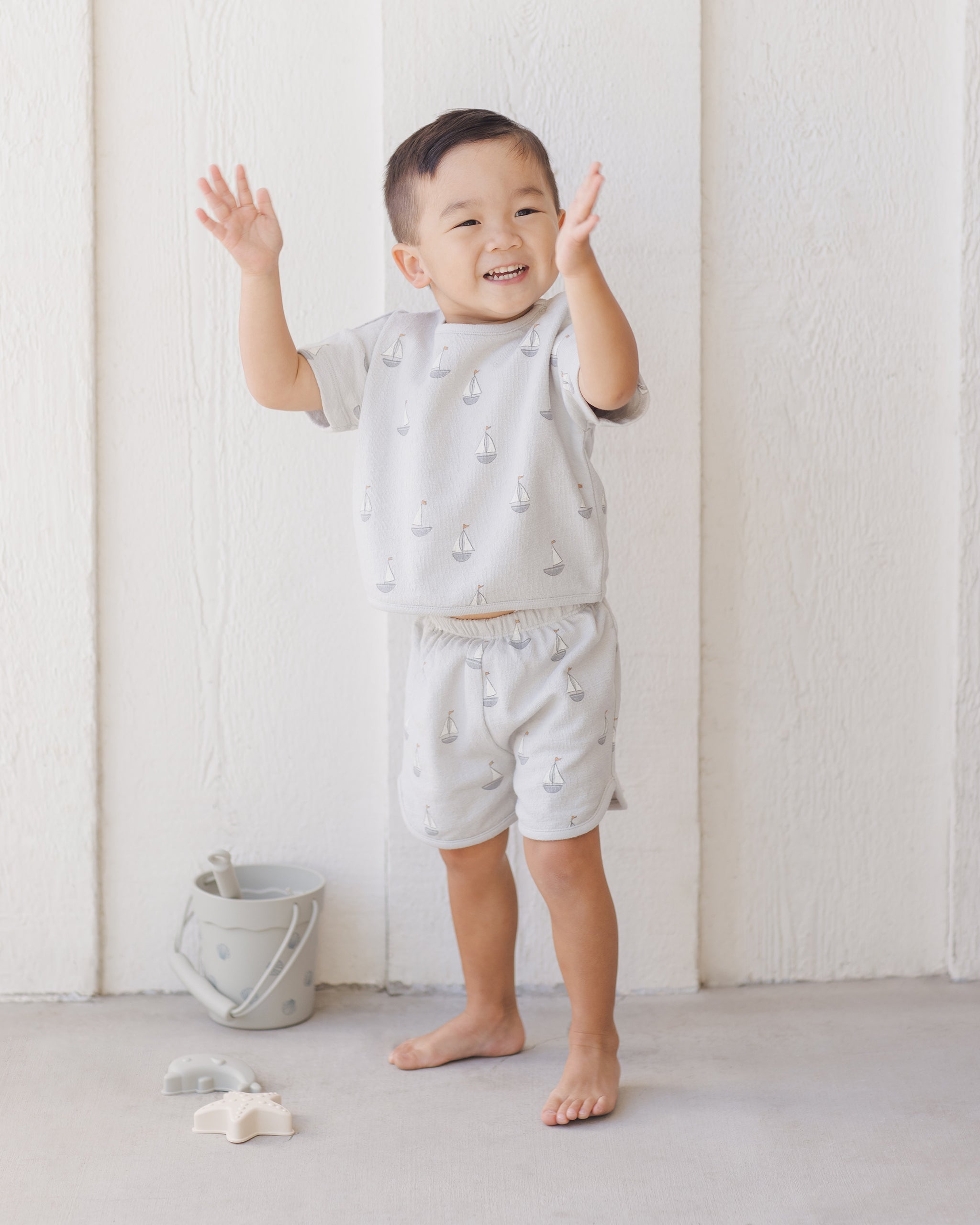 Quincy Mae Spongy Play Set - Sailboats/sky