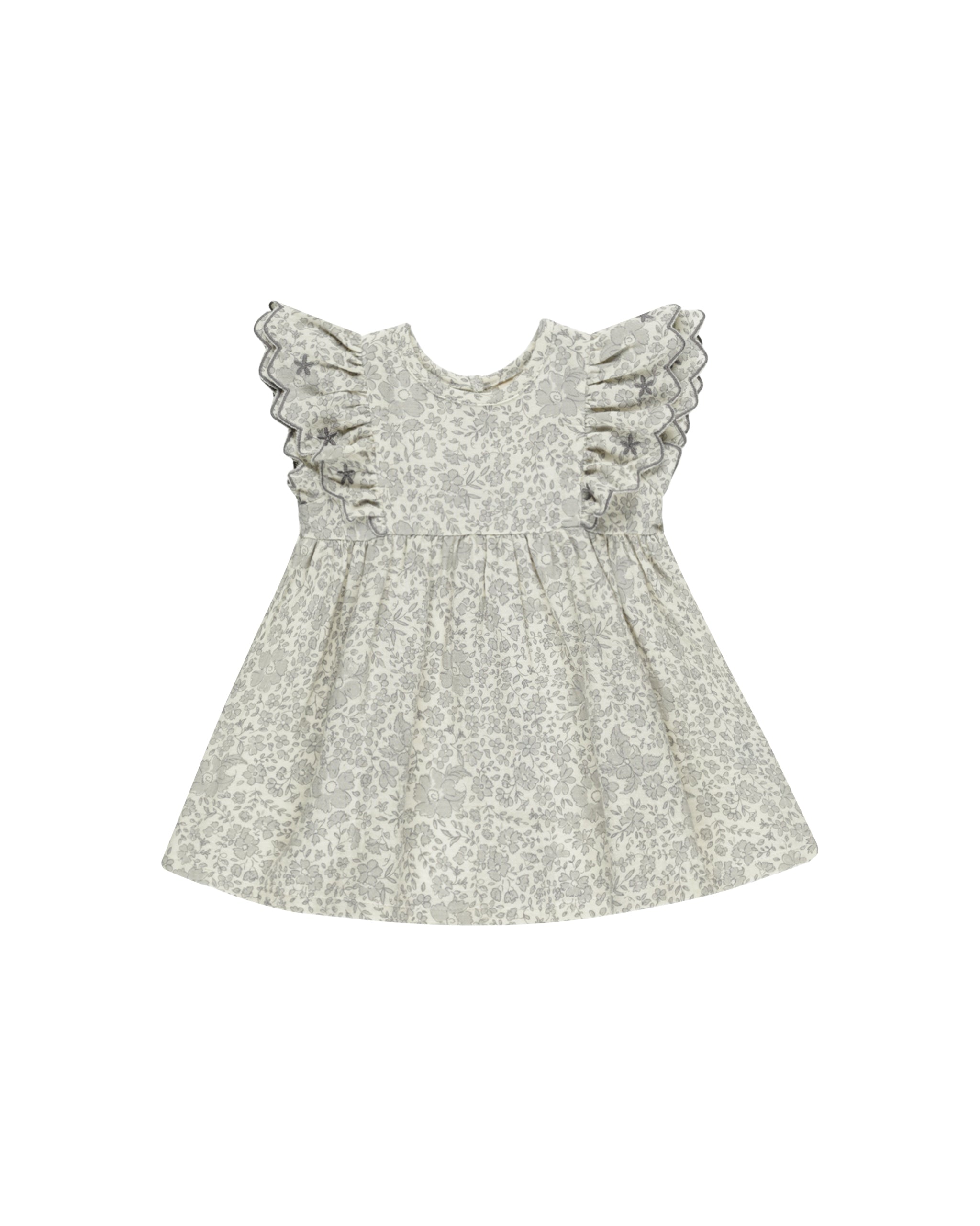 Quincy Mae Alina Dress - Blue Blossom/ivory