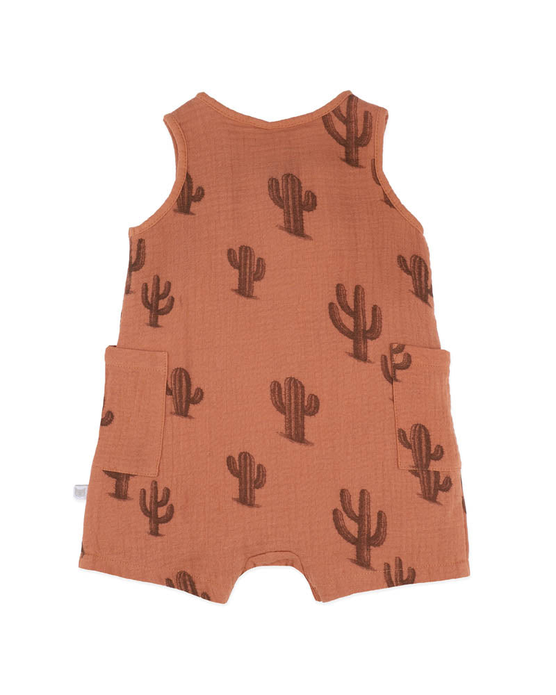 Phoenix Organic Cactus Button Up Romper
