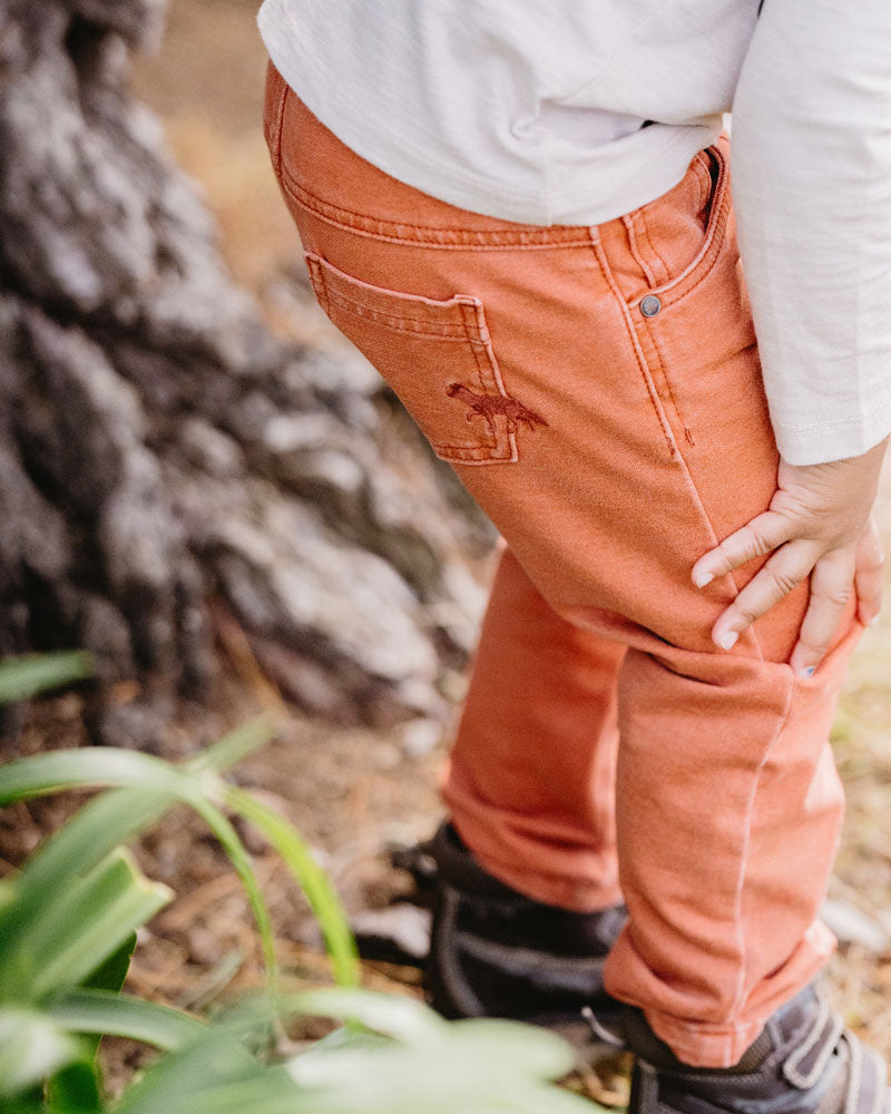 Fox & Finch Cool Dogs Pull On Knit Denim Jeans