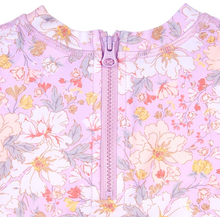 Toshi Swim Onesie Long Sleeve - Dahlia