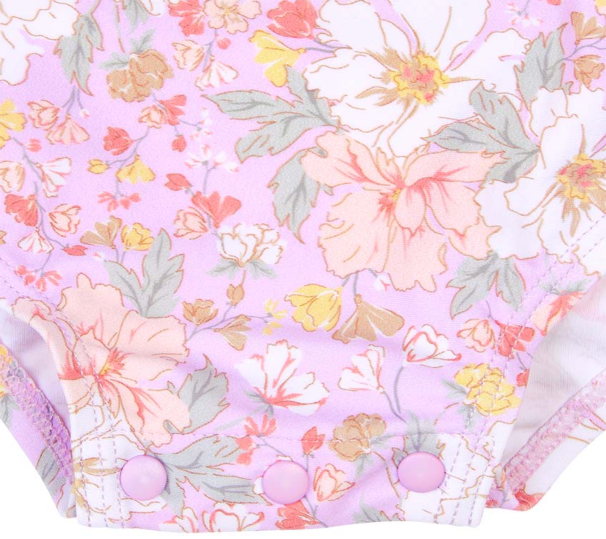 Toshi Swim Onesie Long Sleeve - Dahlia