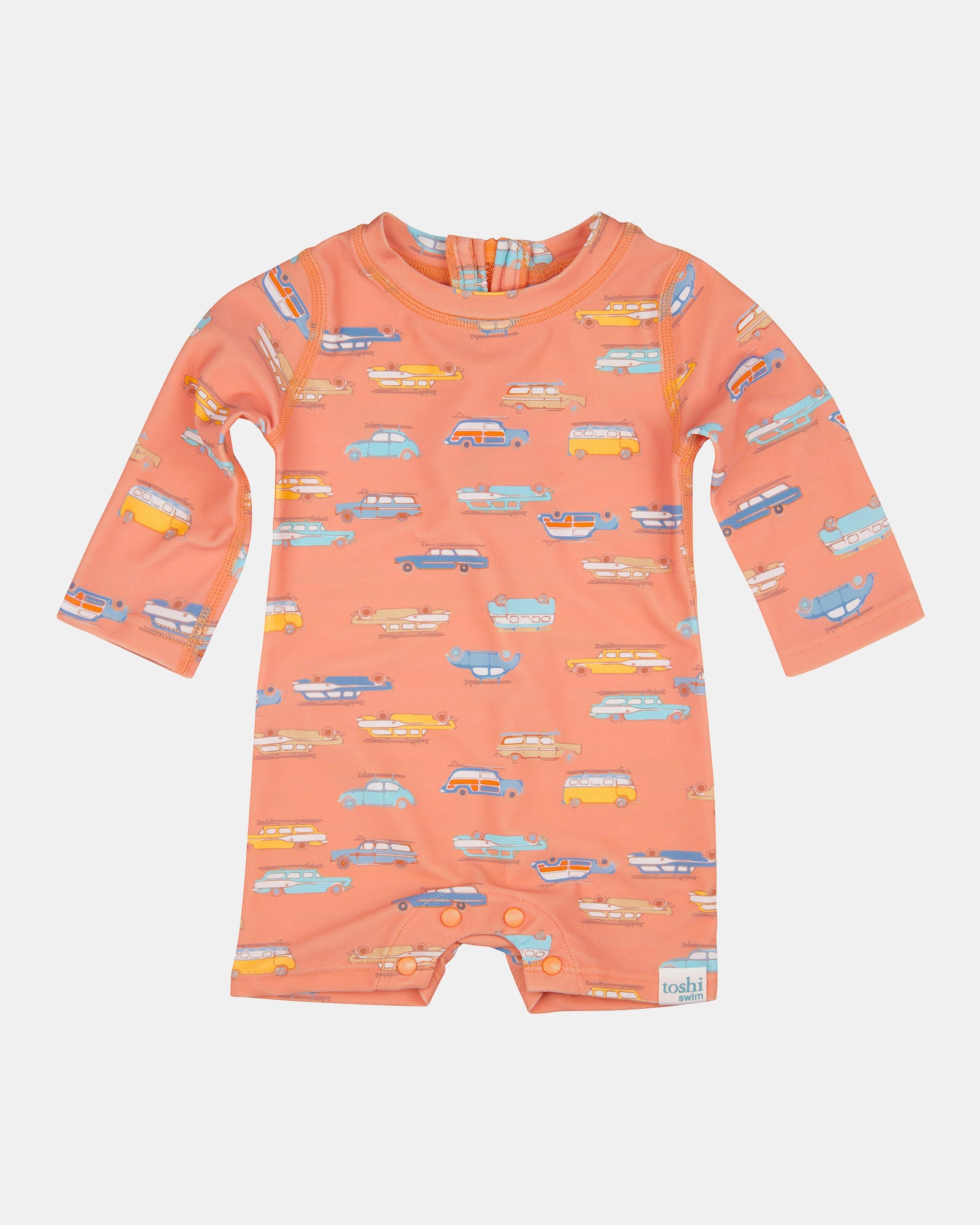 Toshi Swim Baby Onesie Long Sleeve Classic - Surfs Up