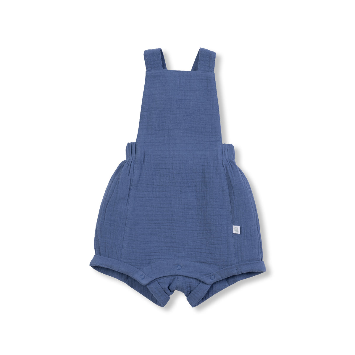 Tiny Twig Short Overalls Blue Horizon