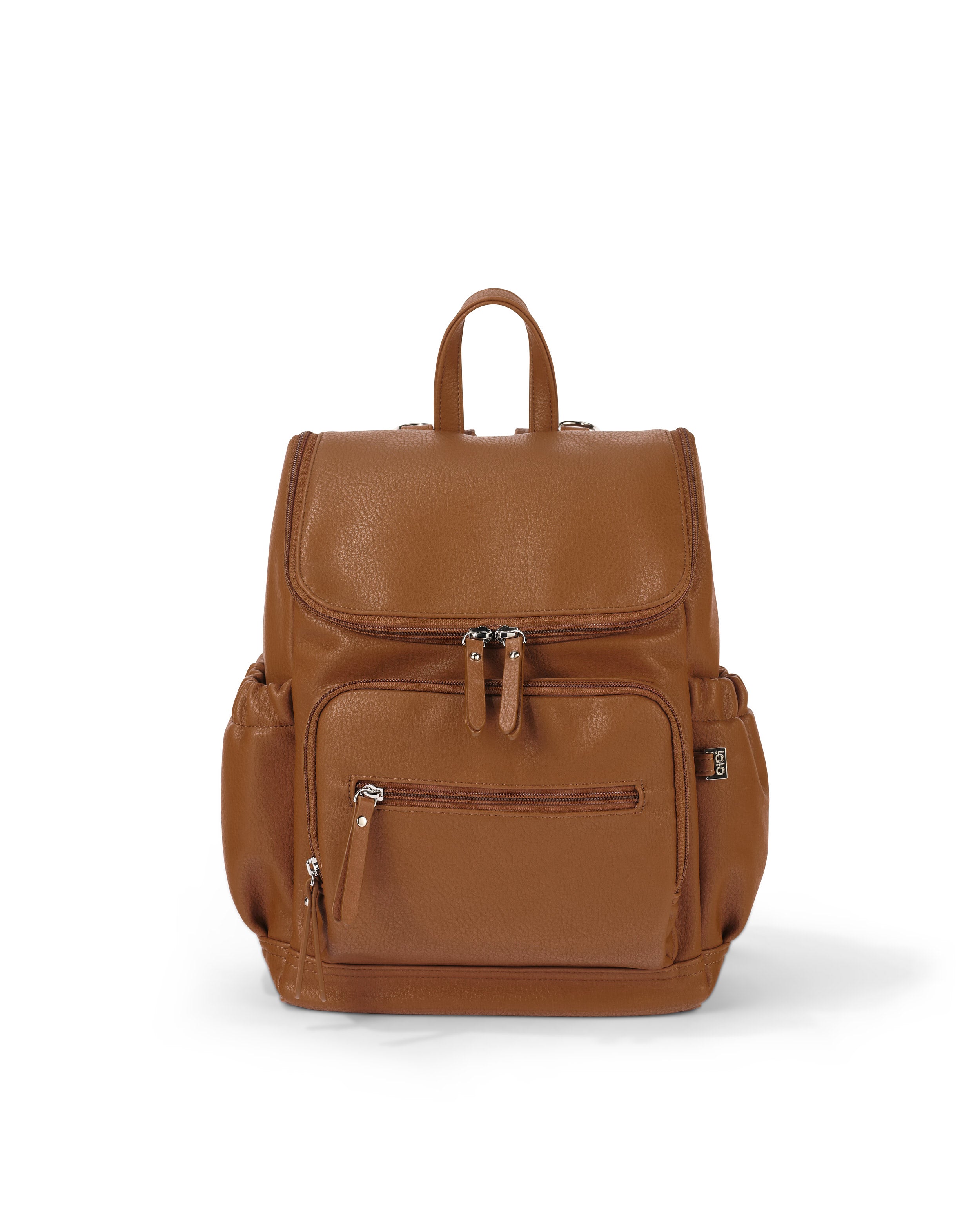Oioi Signature Mini Backpack - Chestnut Vegan Leather