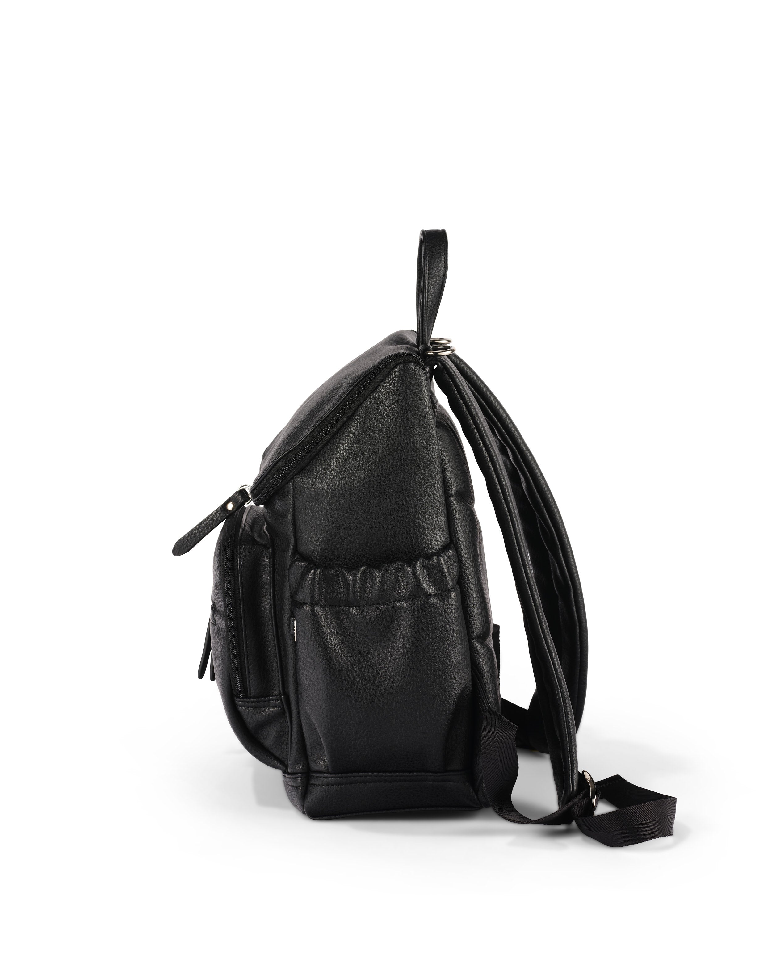Oioi Signature Mini Backpack - Black Vegan Leather