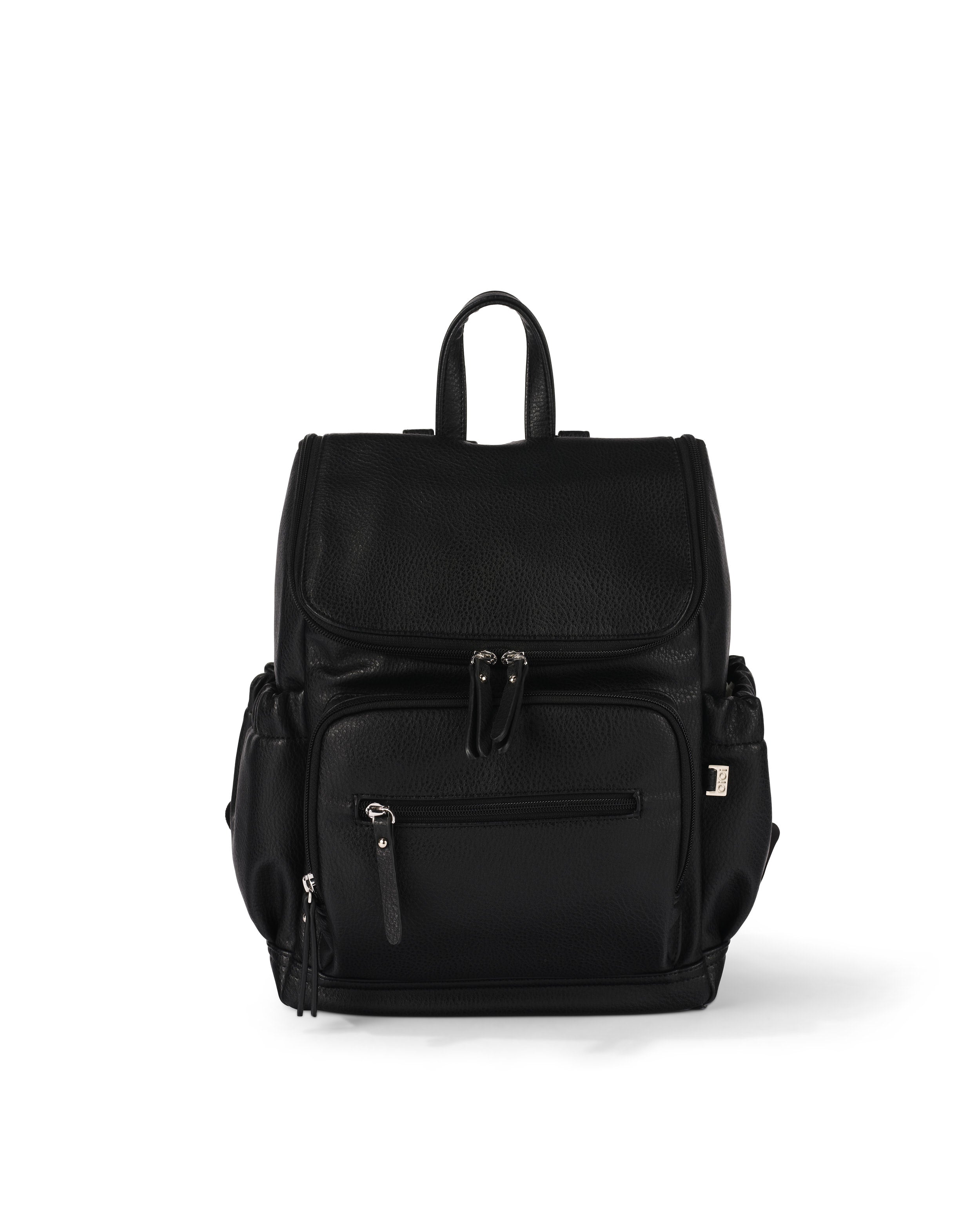 Oioi Signature Mini Backpack - Black Vegan Leather