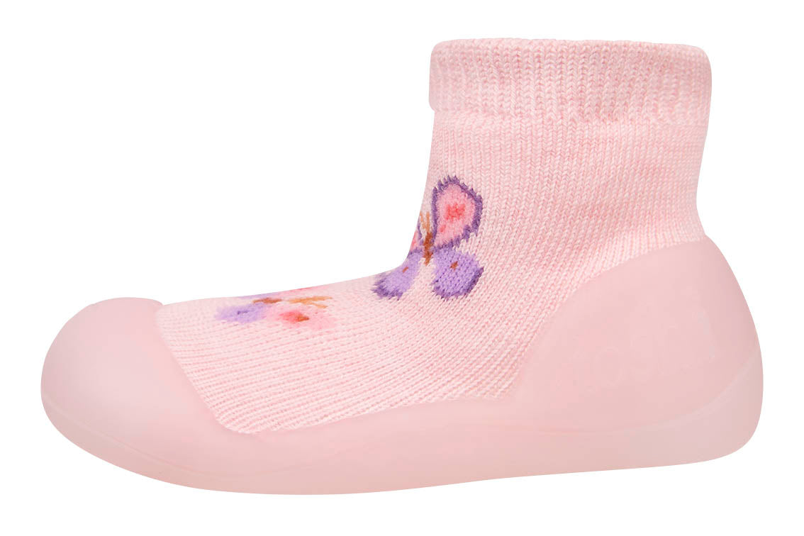 Toshi Organic Hybrid Walking Socks Jacquard - Butterfly Bliss