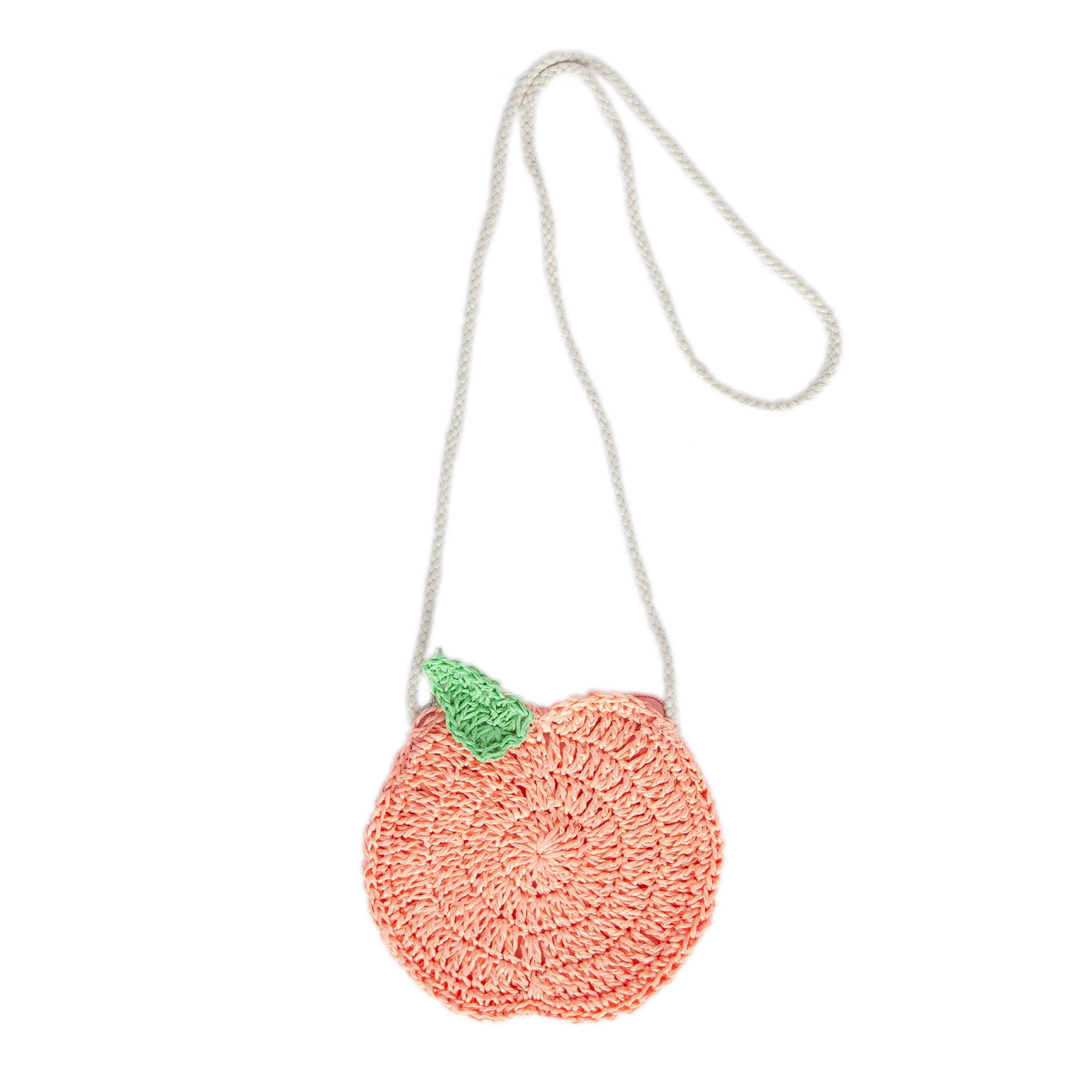 Acorn Kids Peach Straw Bag