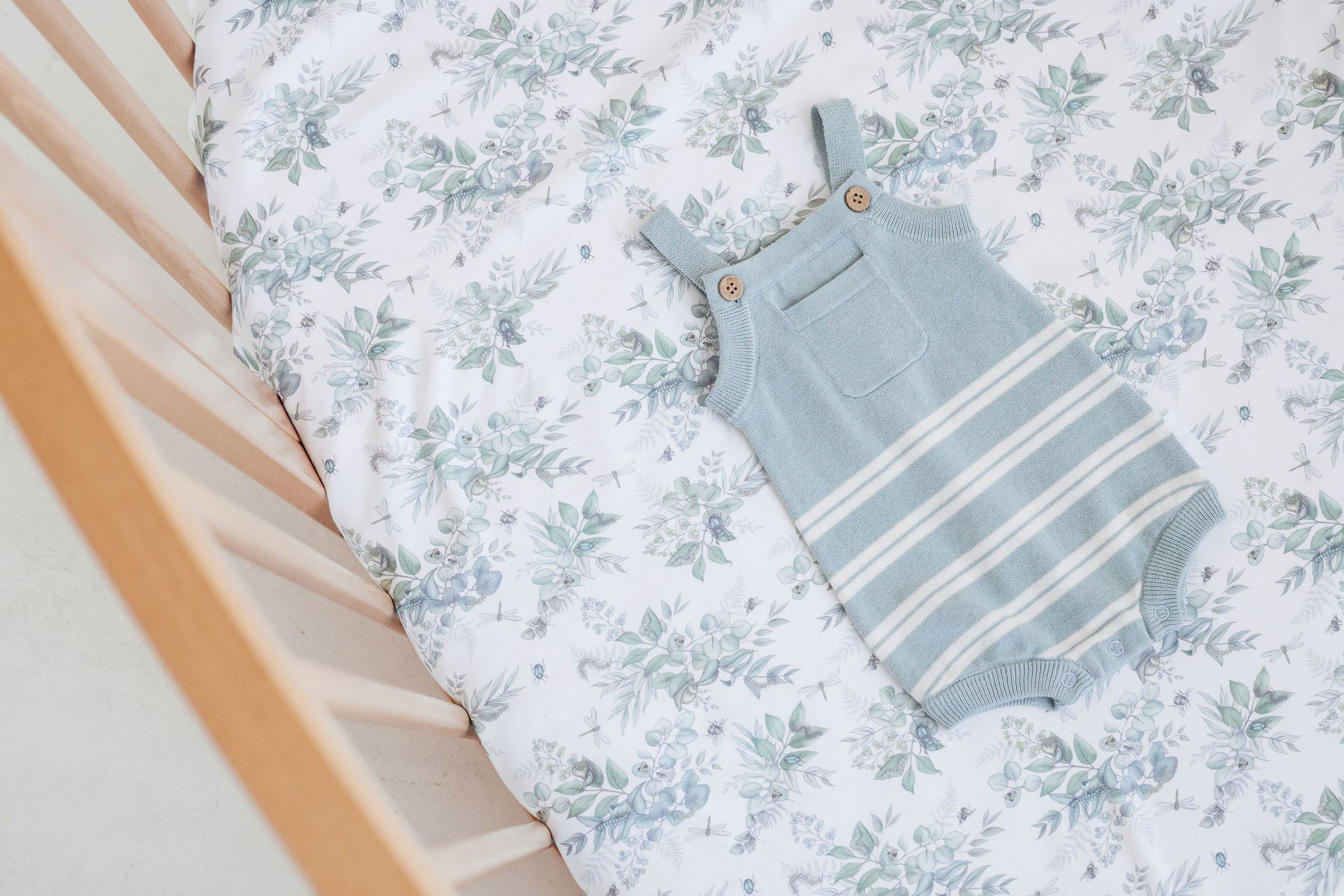 Aster & Oak Eucalyptus Knit Romper