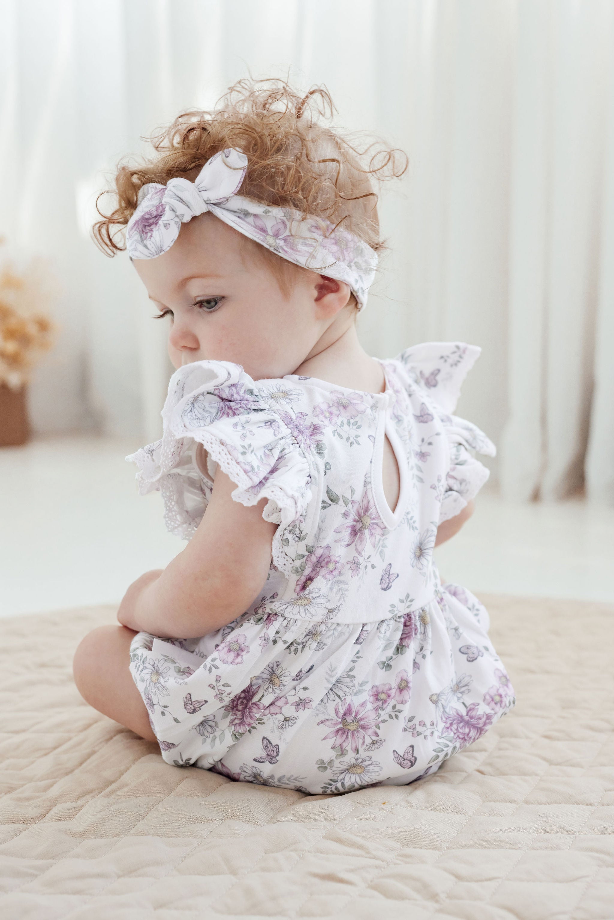 Aster & Oak Daisy Bubble Romper