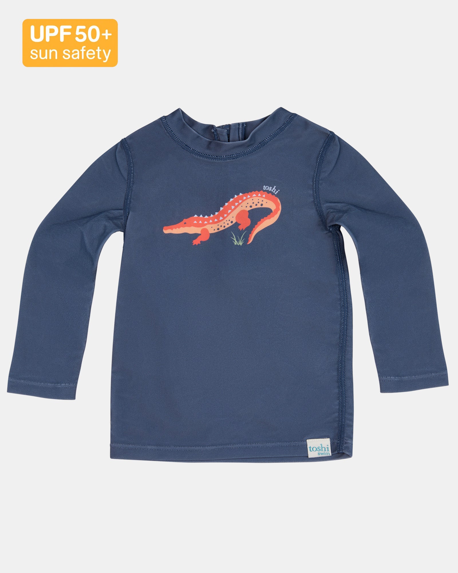 Toshi Swim Rashie Long Sleeve Ripple - Kakadu Moonlight