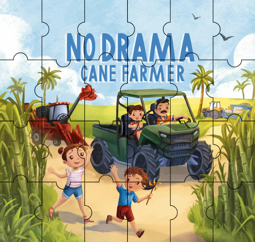 No Drama Cane Farmer Wooden 24 pce Puzzle