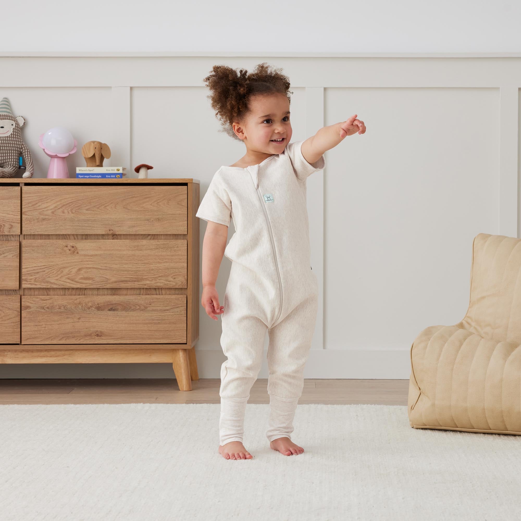 ergoPouch Sleep Onesies 1.0 tog Oatmeal Marle