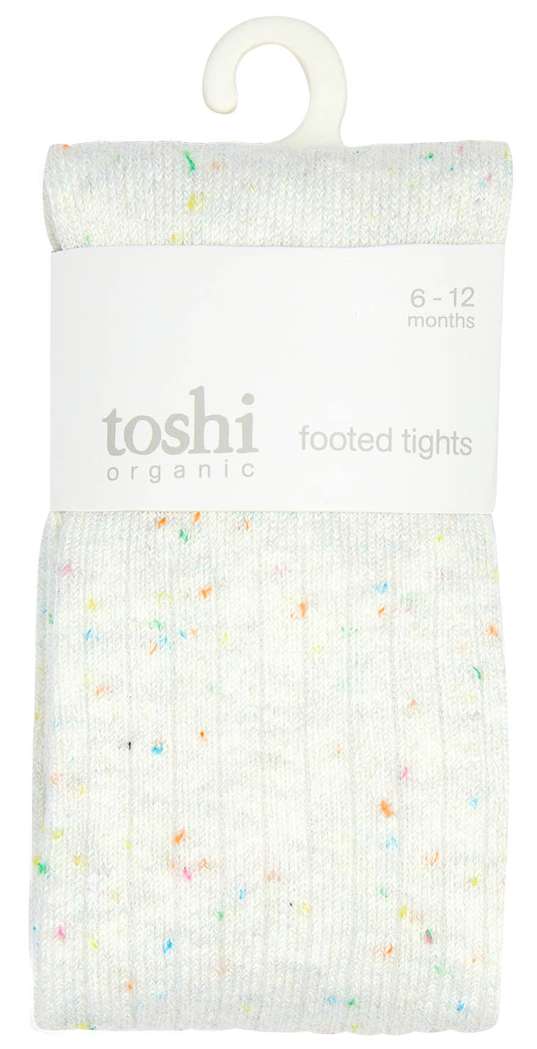 Toshi Organic Footed Tights - Snowflake