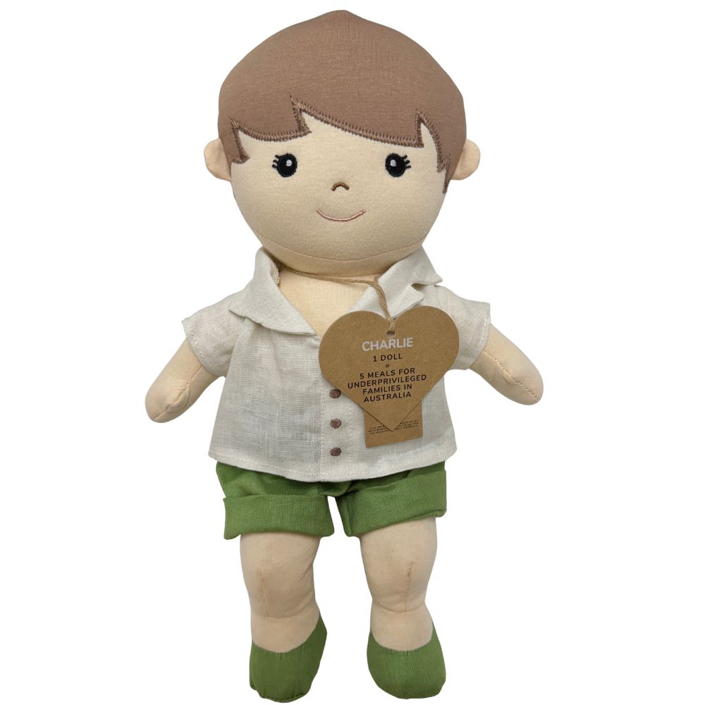 Charlie Rag Doll - Meals for Underprivileged
