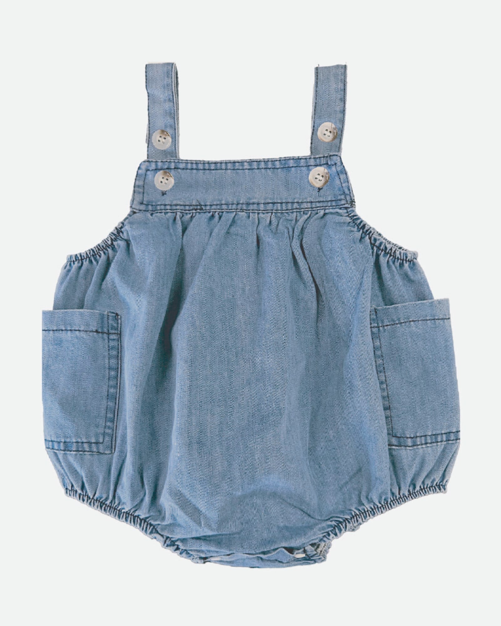 Toshi Baby Bubble Romper Denim