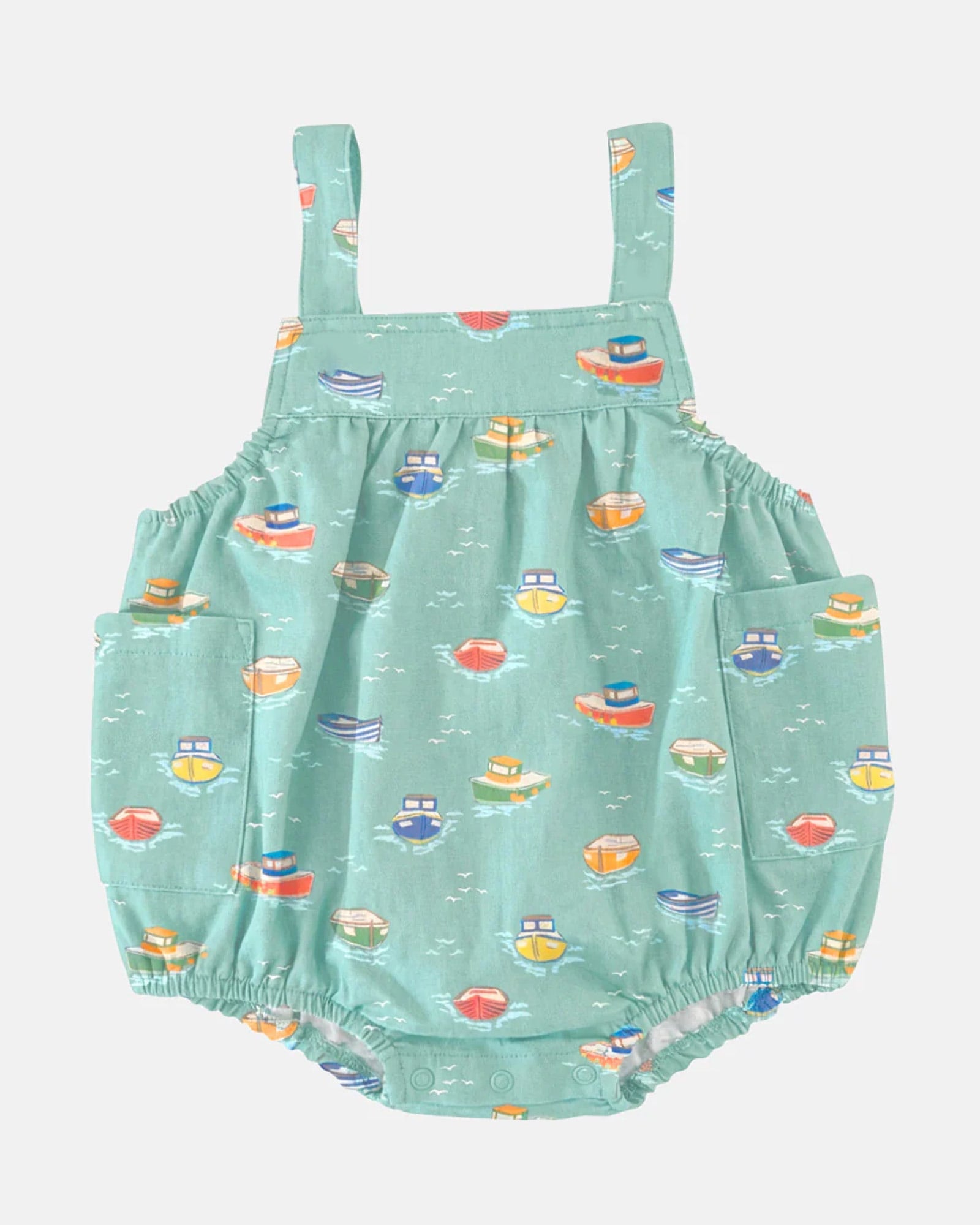 Toshi Baby Bubble Romper Tugboat