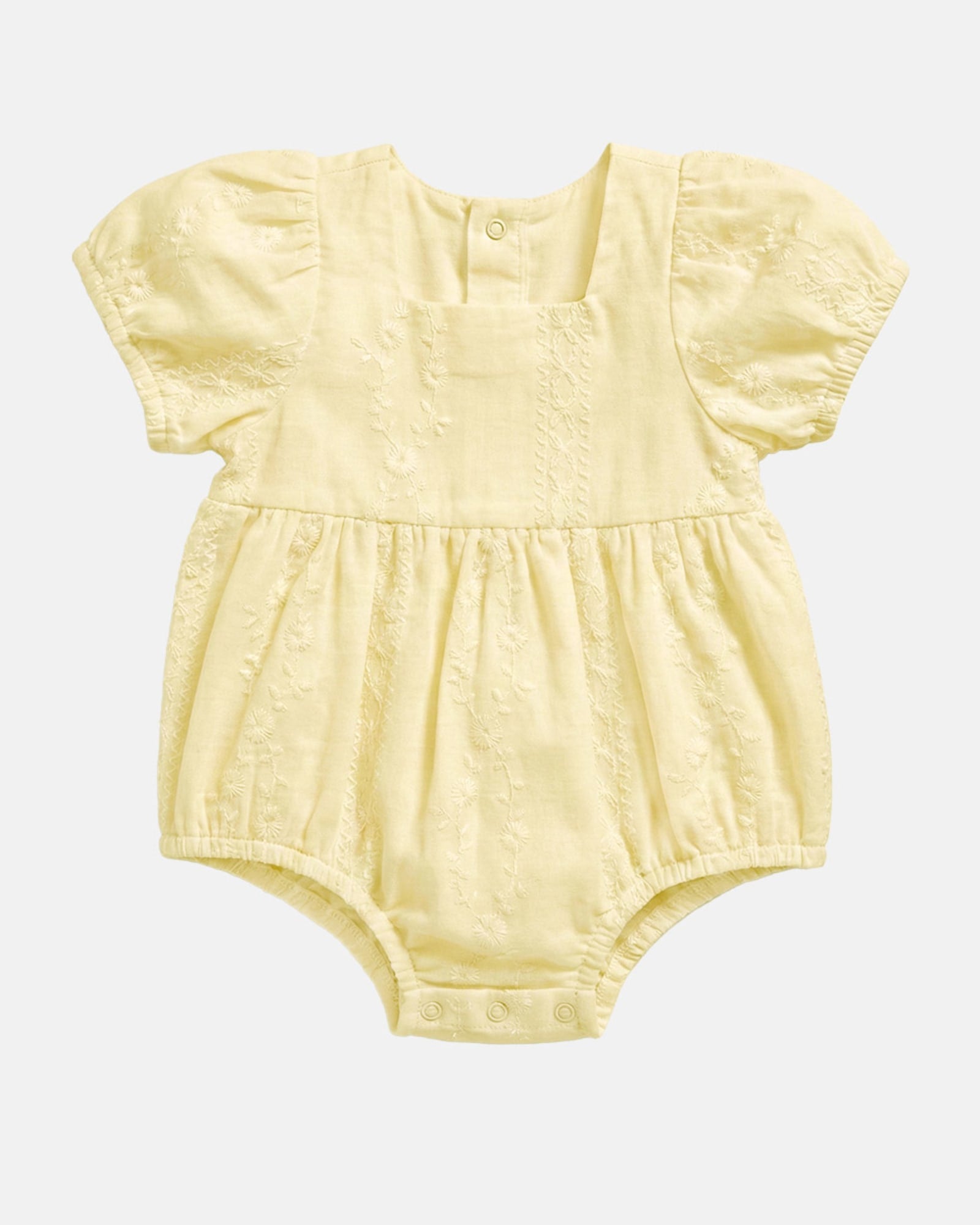 Toshi Baby Romper Florence Lemon