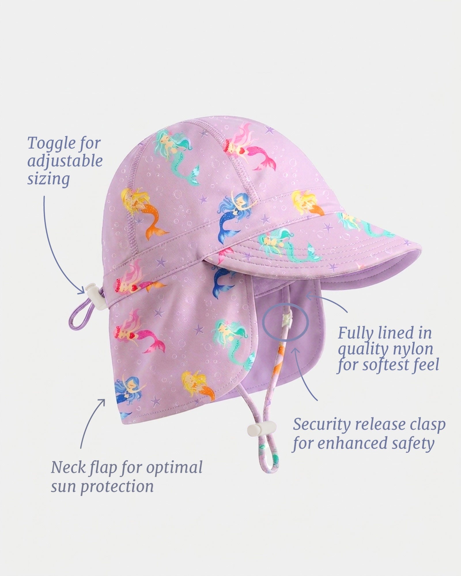Toshi Swim Flap Cap Twinkle Princess Mermaid