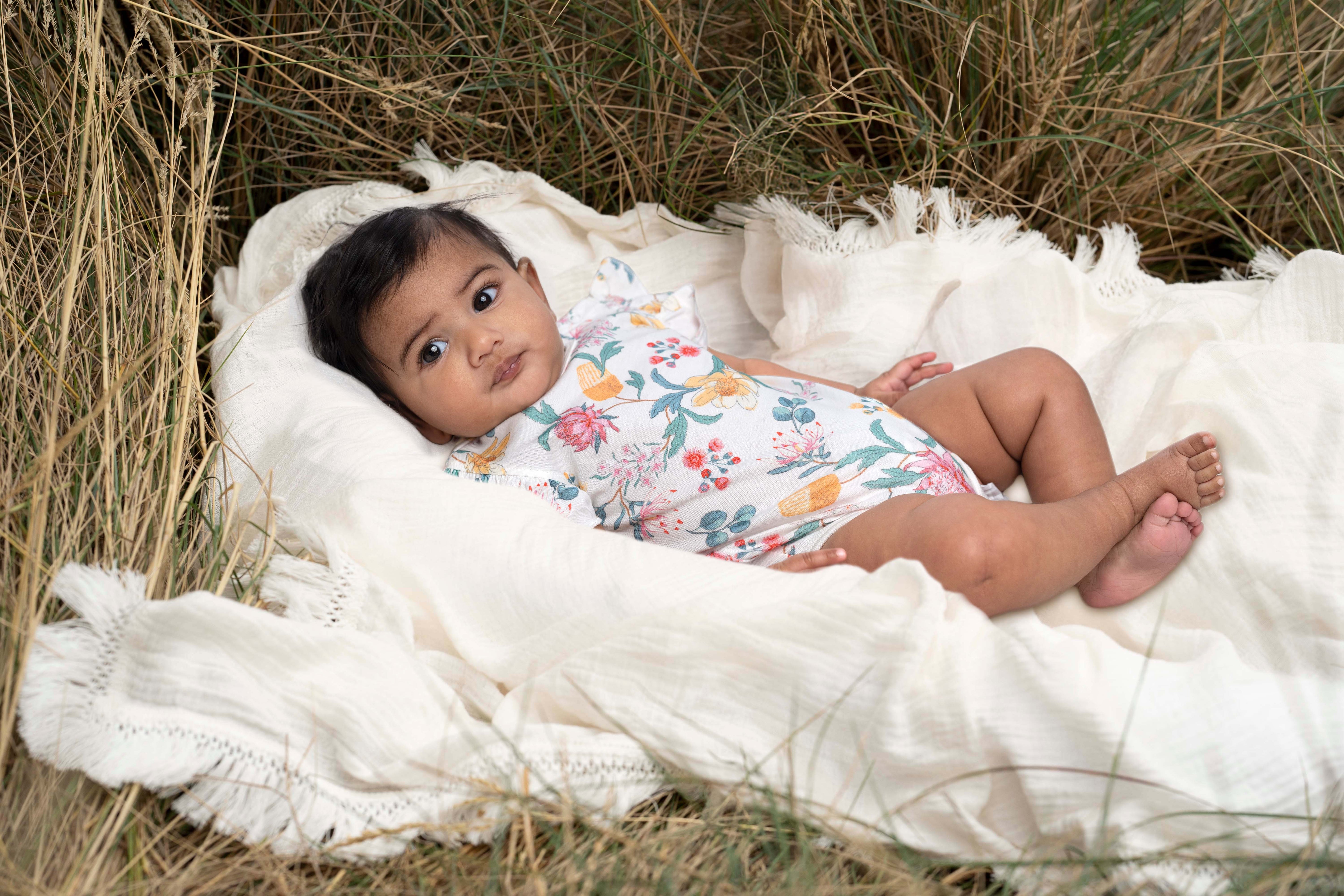 Toshi Onesie Short Sleeve Matilda - Waratah Dawn