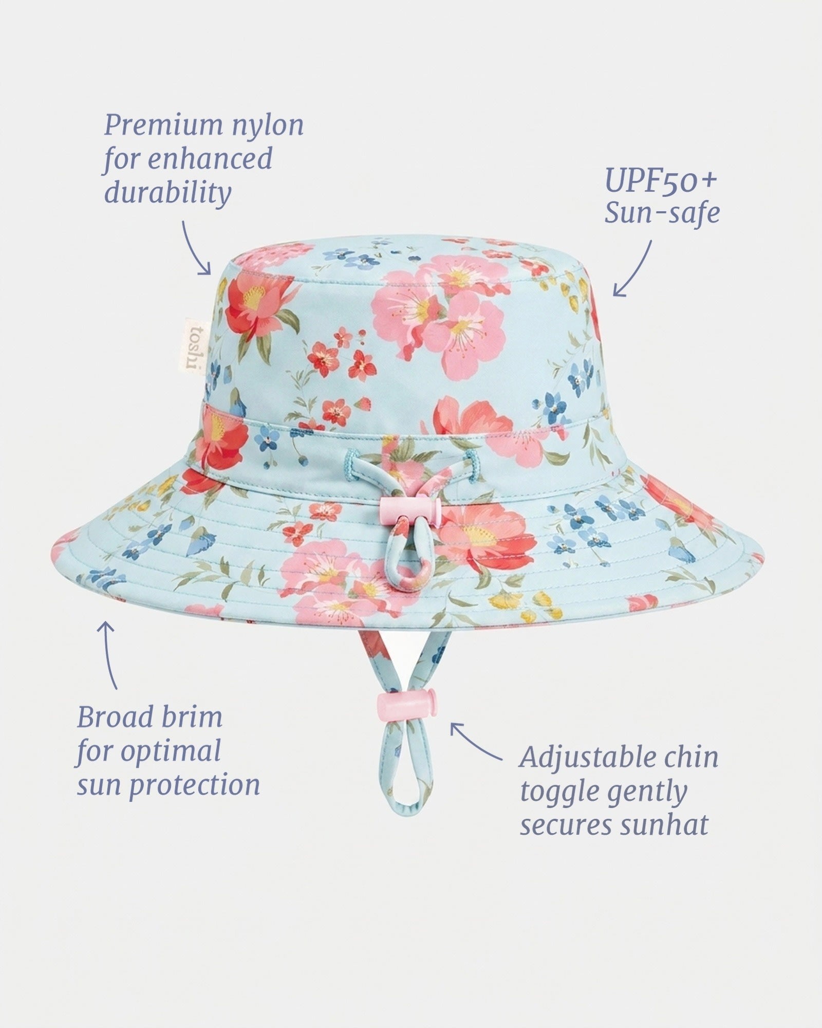 Toshi Swim Sunhat Twinkle Aqua Garden