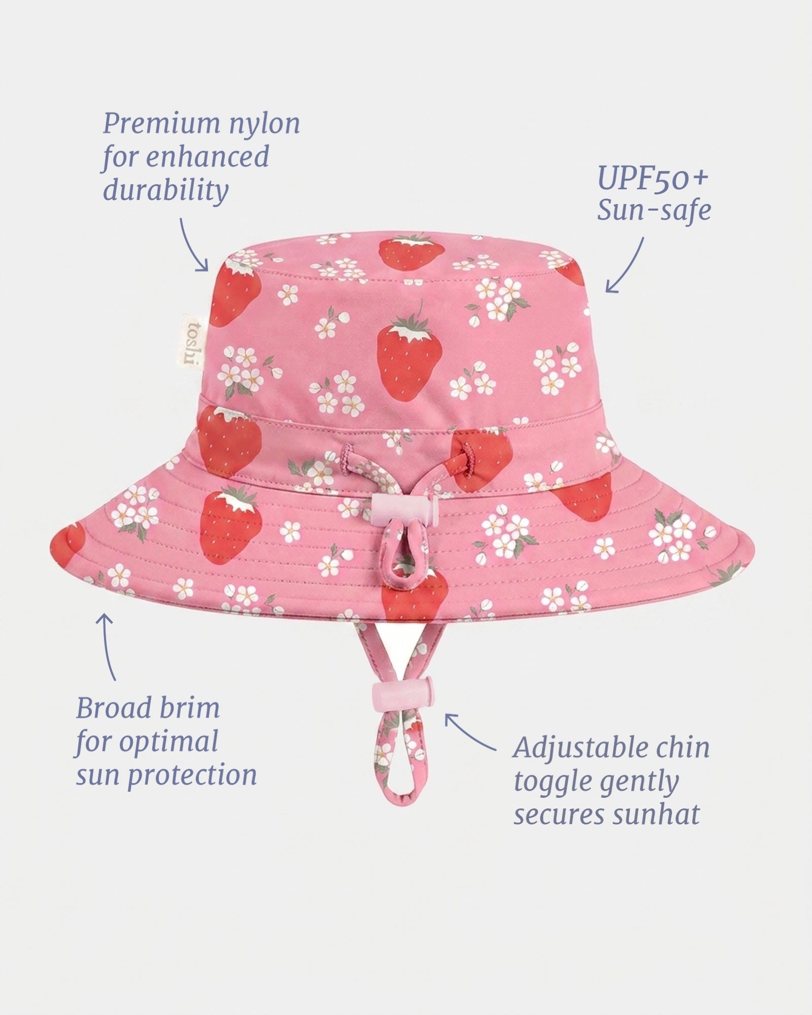 Toshi Swim Sunhat Twinkle Strawberry