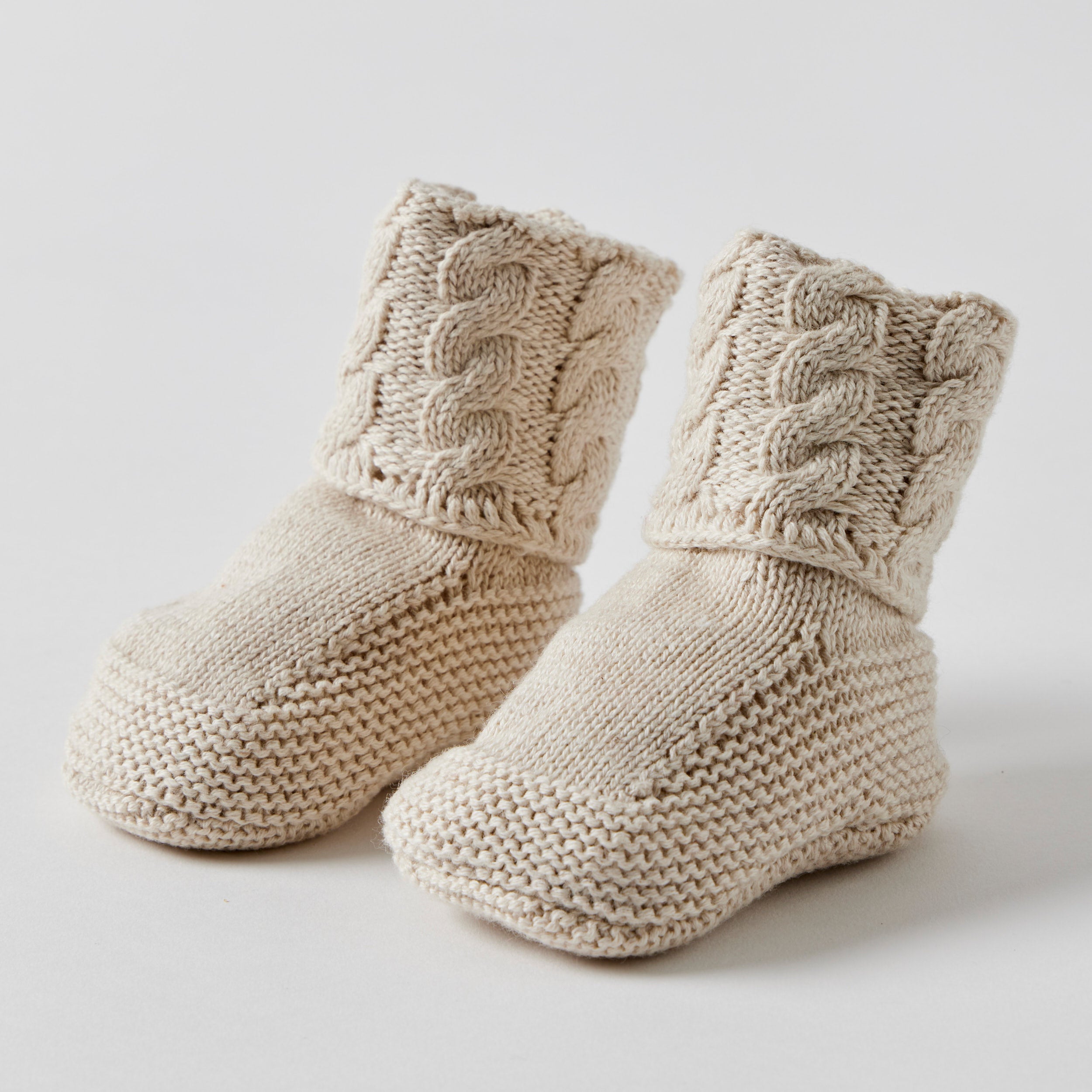 Cable Knit Booties